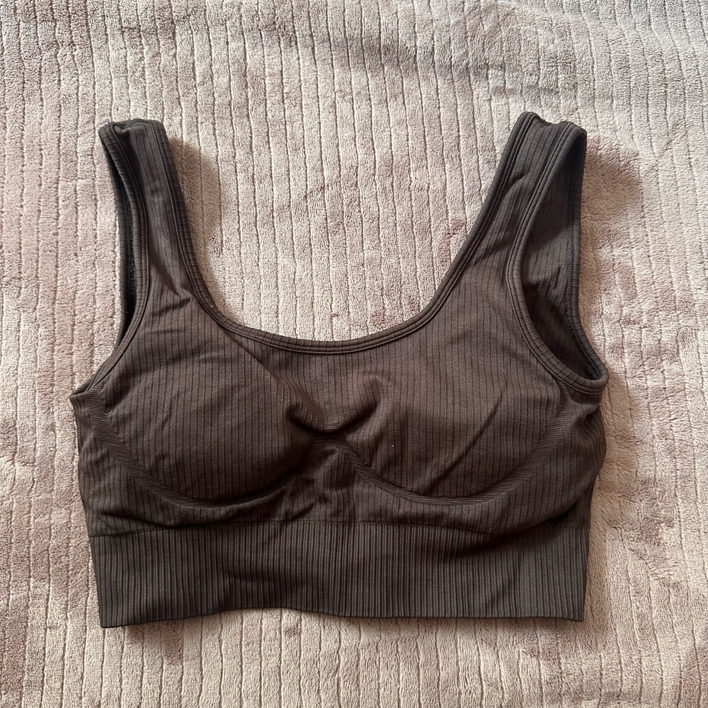 { Sacré Ribbed Sports Bra }